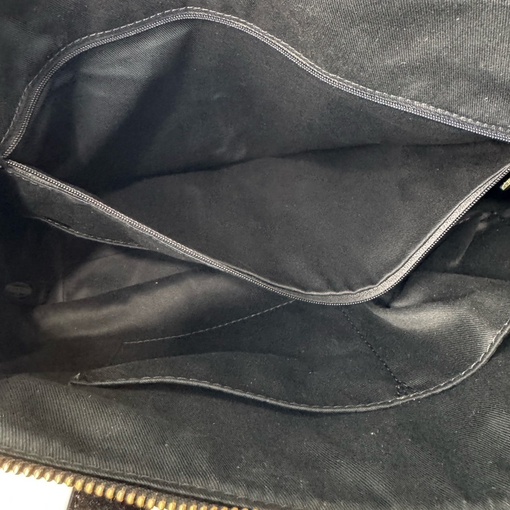 Fossil Leather Shopper Tote in gold/black - Picture 9 of 12